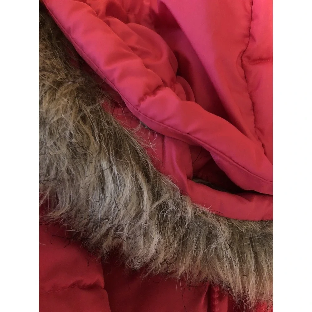 Gap Kids Girl's Hot Pink Puffer Winter Coat Jacket Size S (5-7) Skinny
